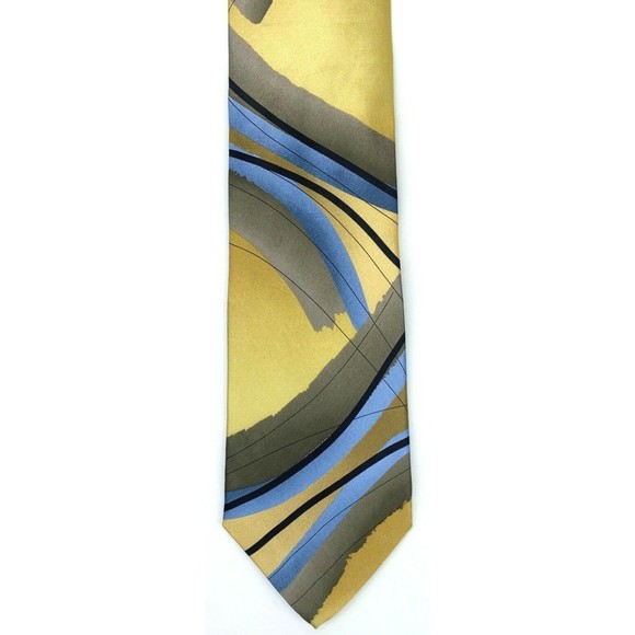 Jerry J Garcia Tie "Sun Movement" Collection #46 Limited Edition Gold Necktie - Picture 8 of 12